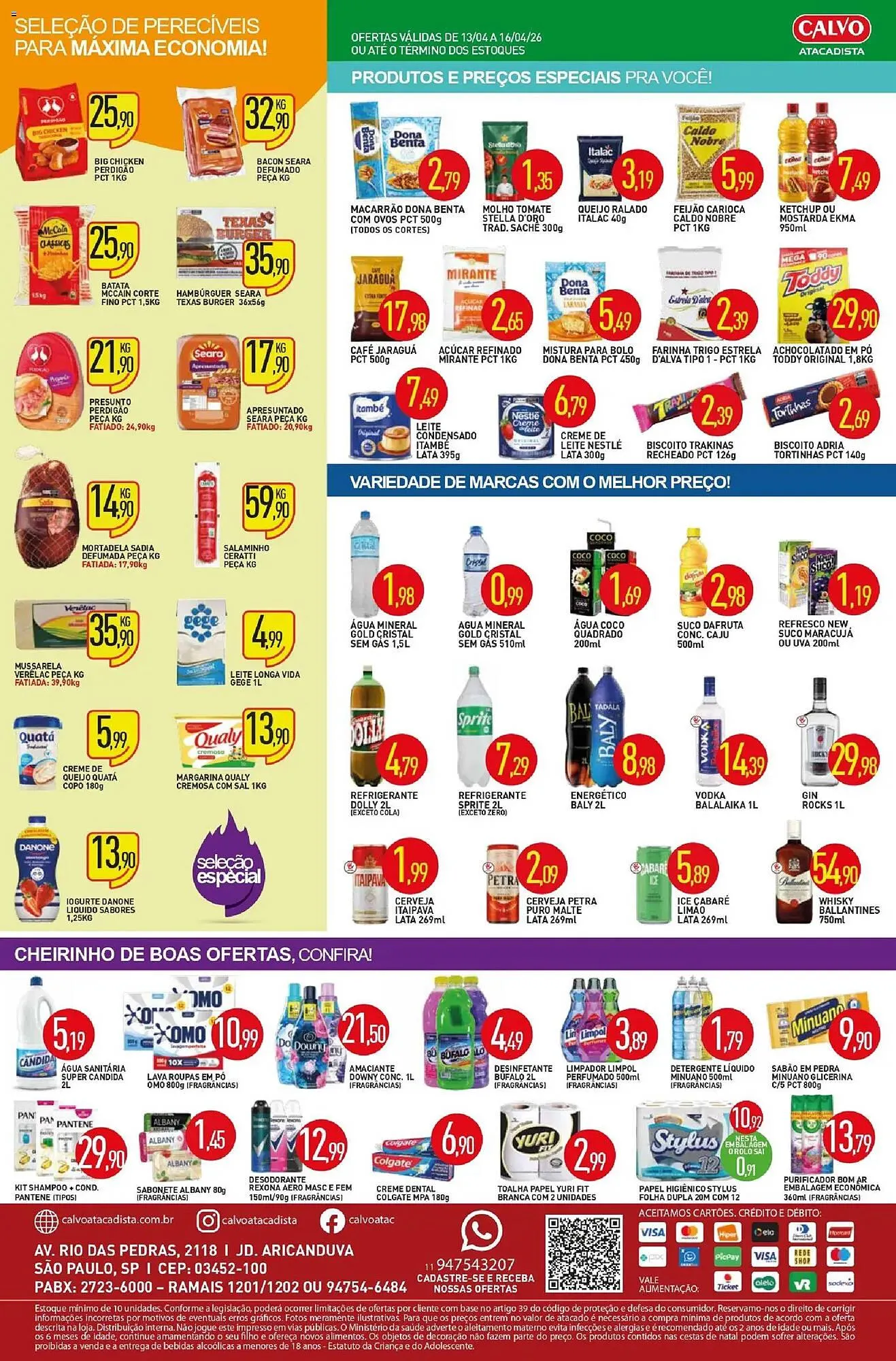 Encarte de Folheto Calvo Atacadista 13 de abril até 16 de abril 2026 - Pagina 2