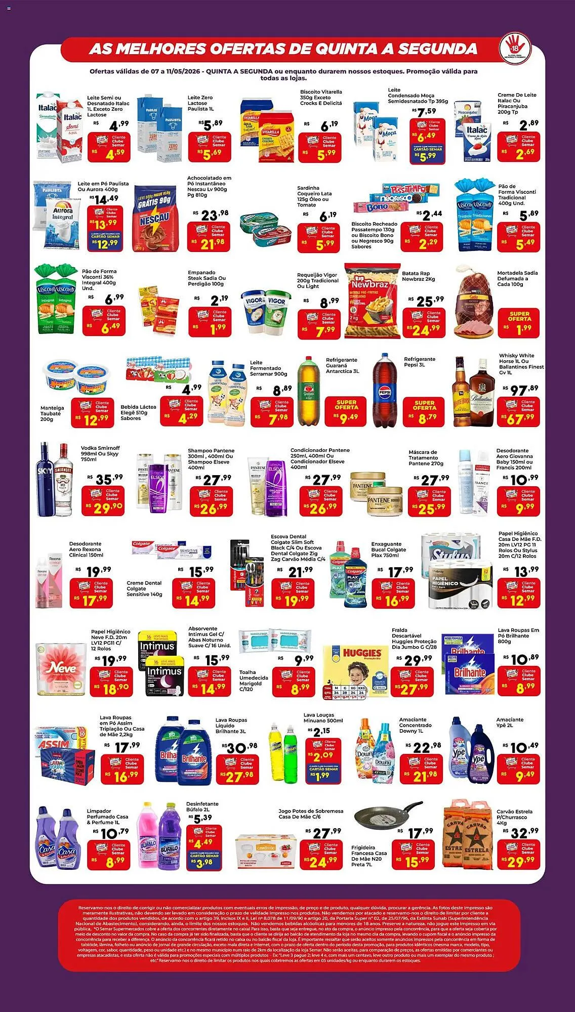 Encarte de Folheto Semar Supermercado 7 de maio até 11 de maio 2026 - Pagina 2