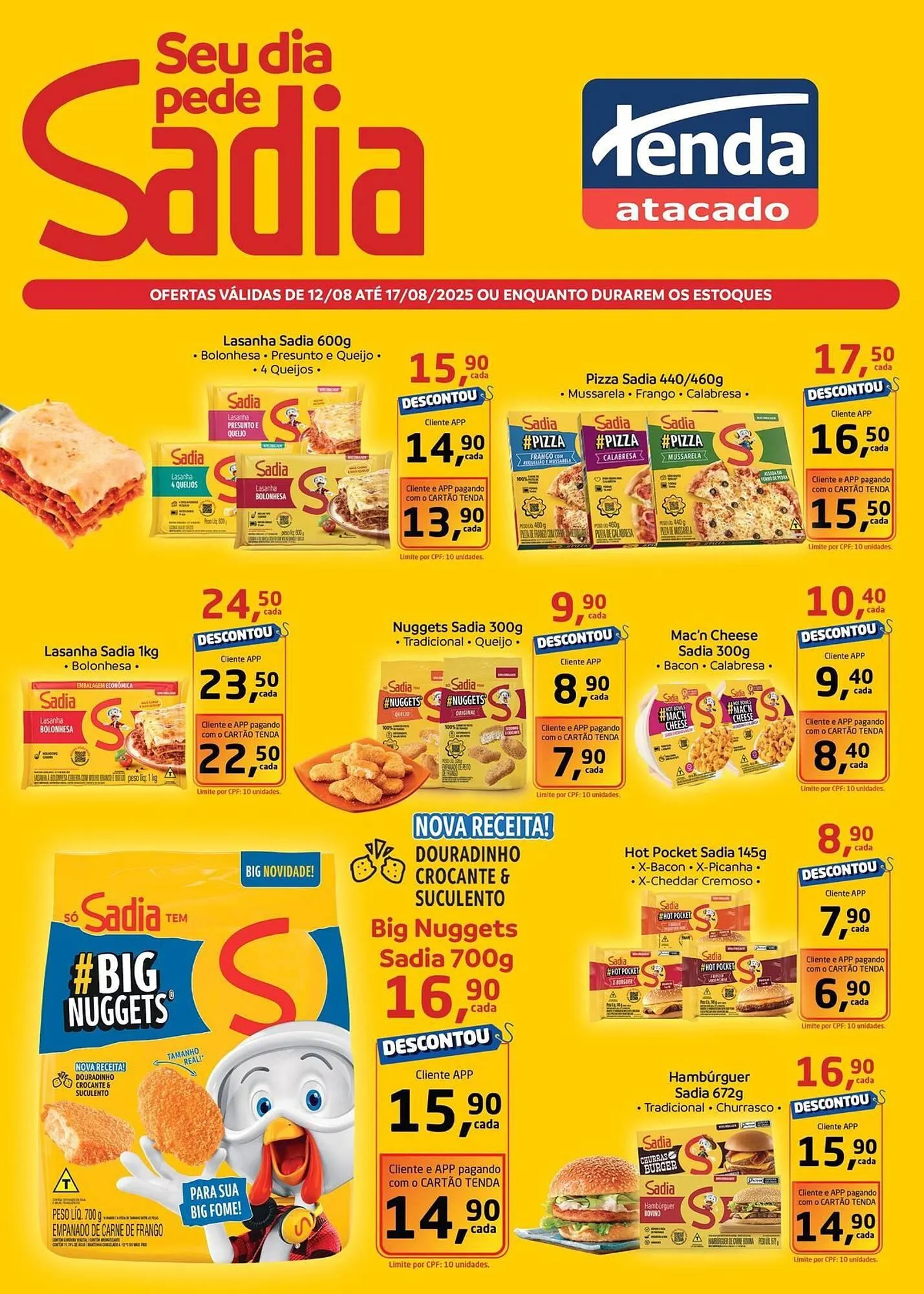 Encarte de Catálogo Tenda Atacado 12 de agosto até 17 de agosto 2025 - Pagina 1