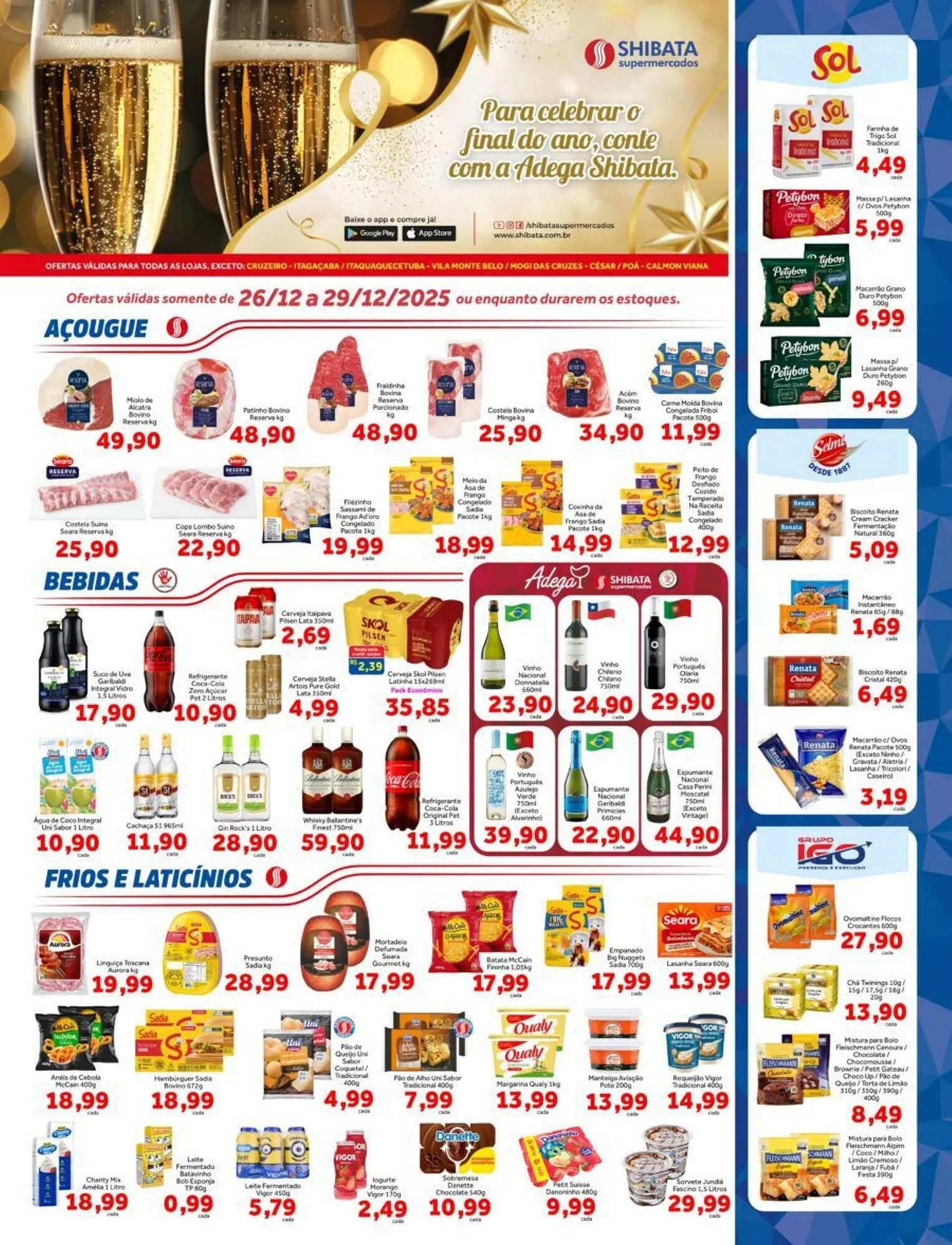 Encarte de Folheto Shibata Supermercados 26 de dezembro até 29 de dezembro 2025 - Pagina 1