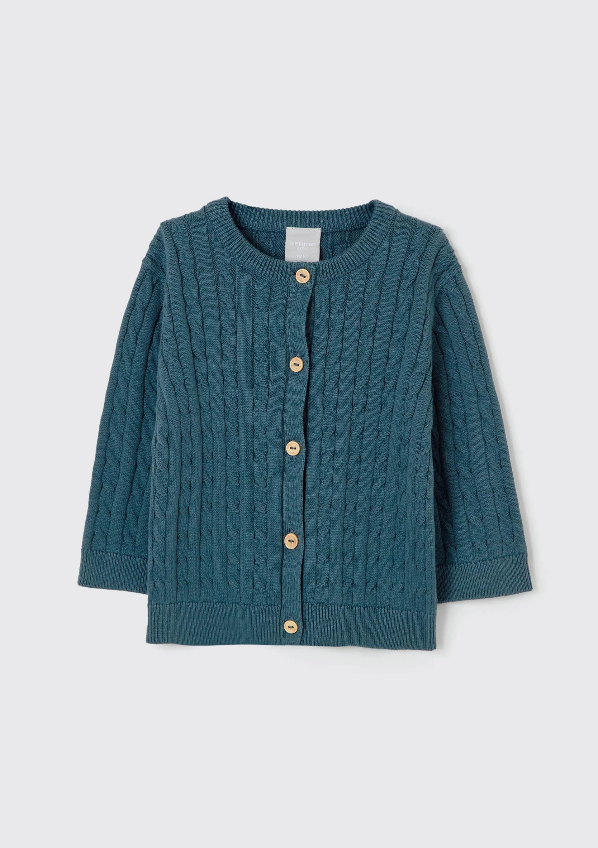 Casaco Bebê Menino Em Tricô - Azul