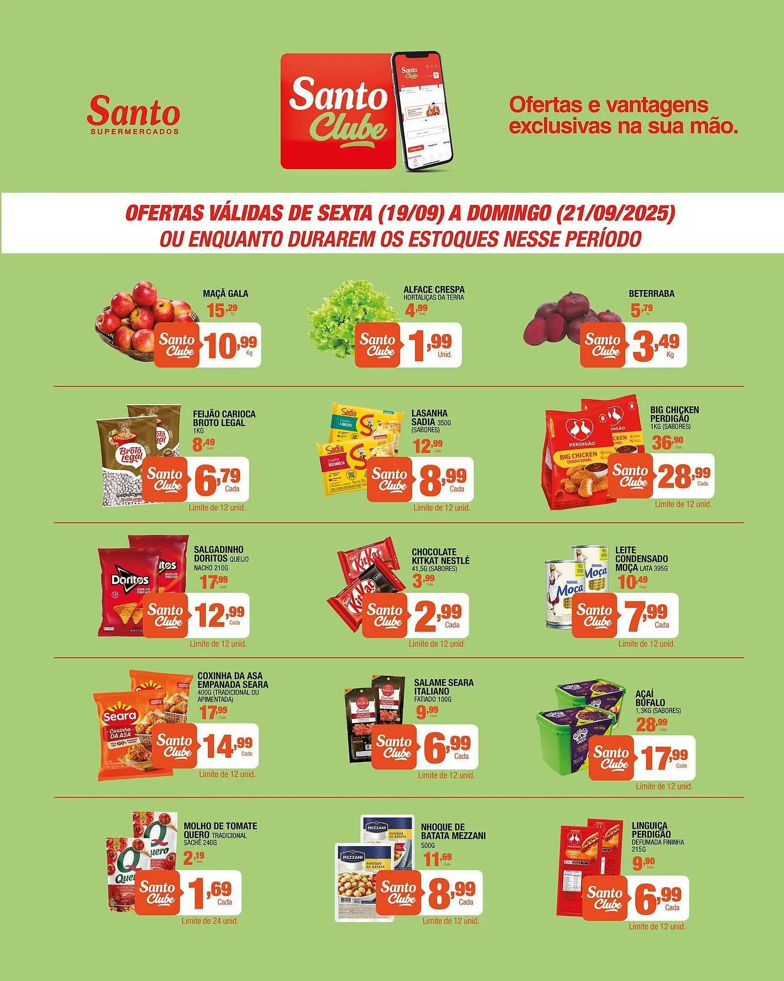 Encarte de Catálogo Santo Supermercados 17 de setembro até 19 de setembro 2025 - Pagina 2