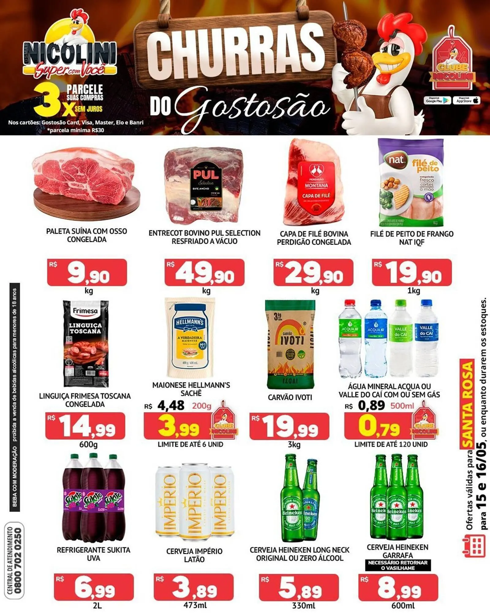 Encarte de Catálogo Super Nicolini 15 de maio até 16 de maio 2026 - Pagina 1