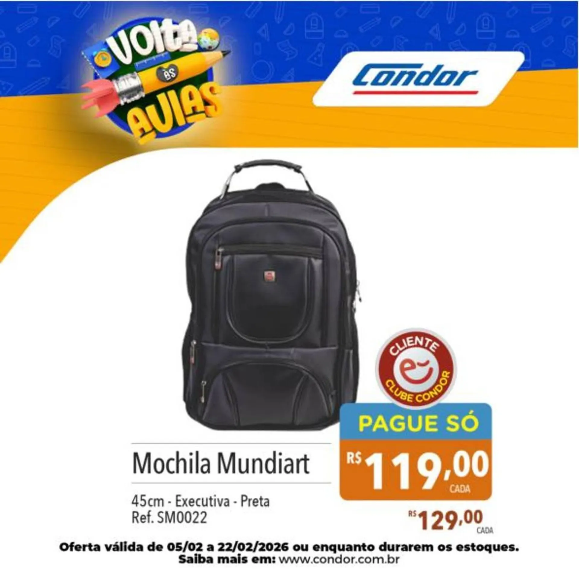 Encarte de Catálogo Supermercados Condor 11 de fevereiro até 22 de fevereiro 2026 - Pagina 23