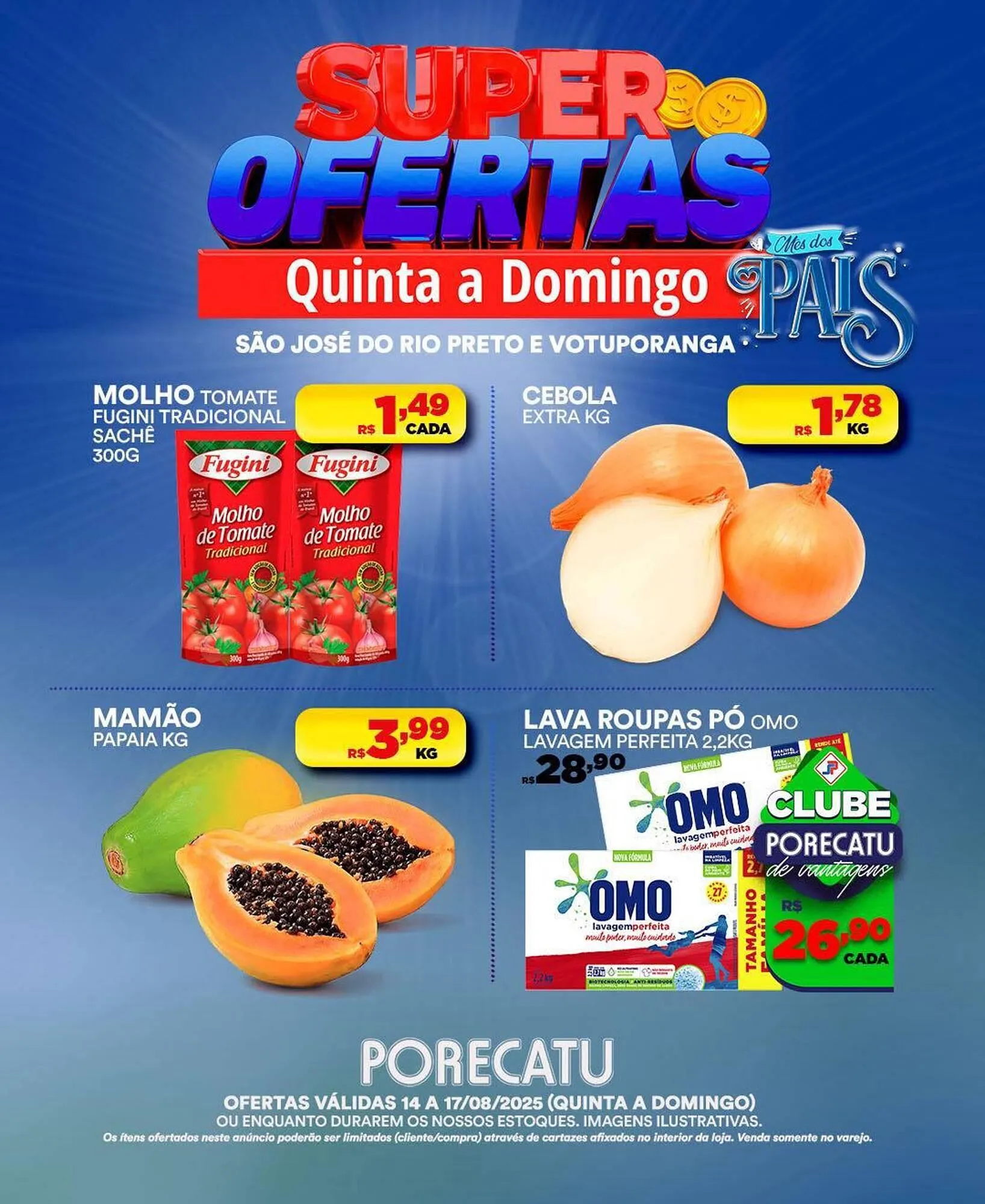 Encarte de Catálogo Supermercado Porecatu 14 de agosto até 17 de agosto 2025 - Pagina 2