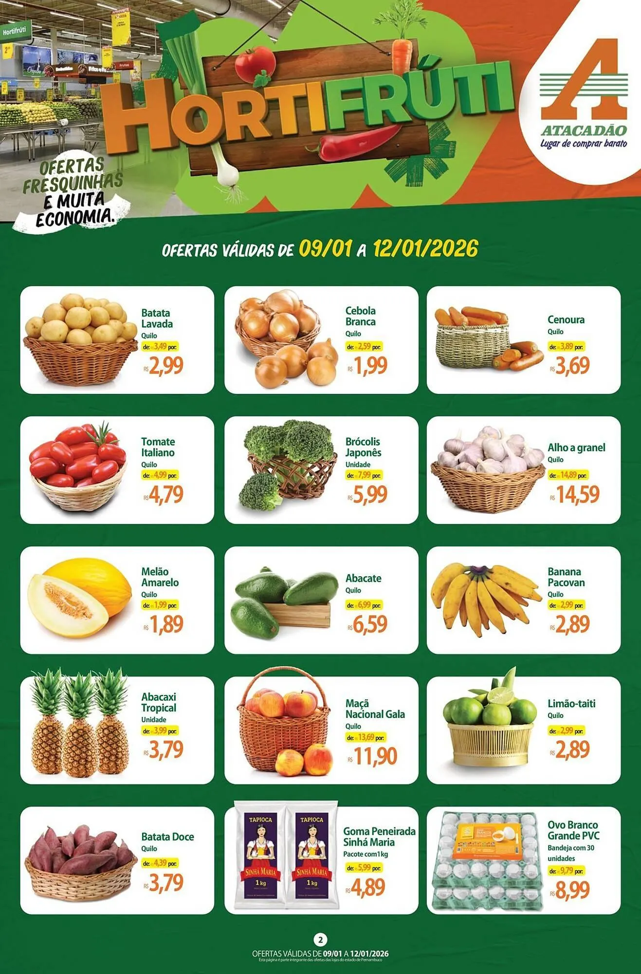 Encarte de Folheto Atacadão 9 de janeiro até 12 de janeiro 2026 - Pagina 2