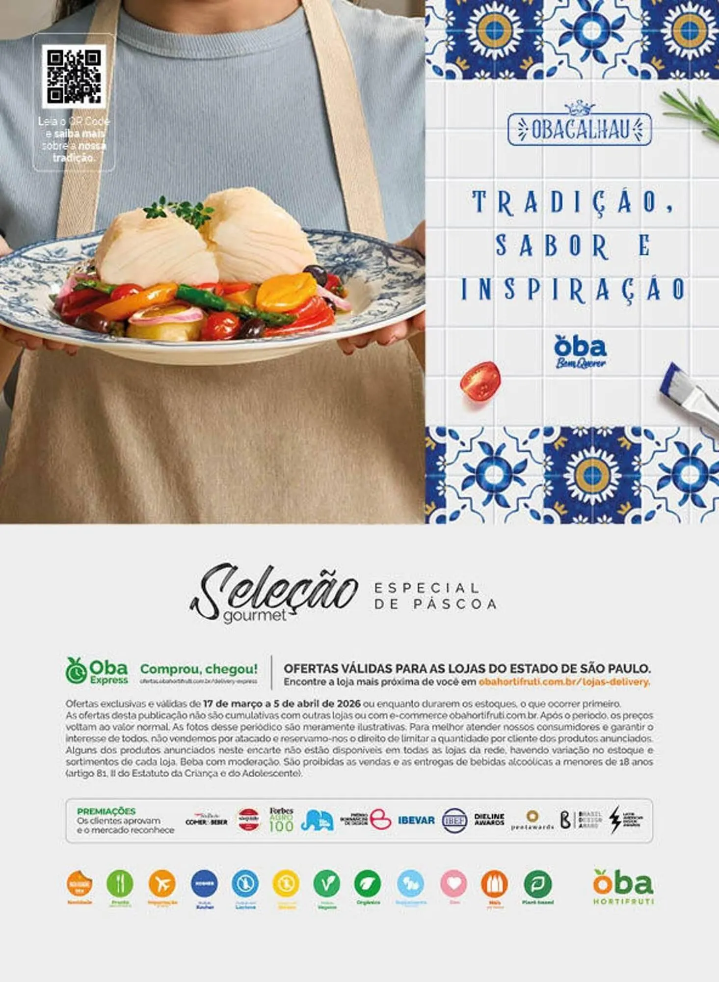 Encarte de Folheto Oba Hortifruti 17 de março até 5 de abril 2026 - Pagina 12