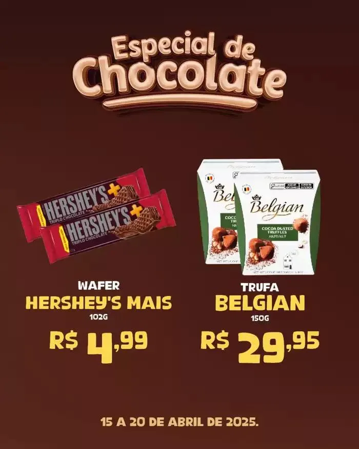 Encarte de Especial De Chocolate 15 de abril até 20 de abril 2025 - Pagina 9