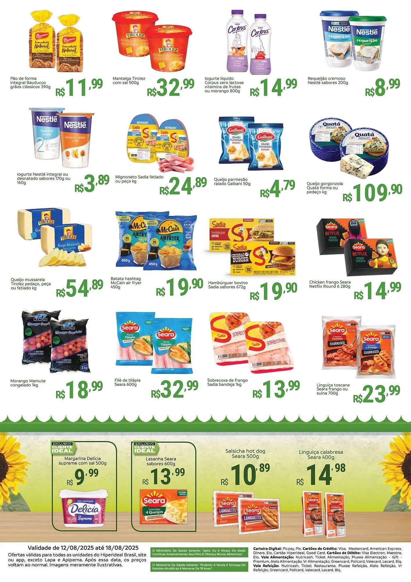 Encarte de Catálogo Hiperideal Supermercados 12 de agosto até 18 de agosto 2025 - Pagina 2