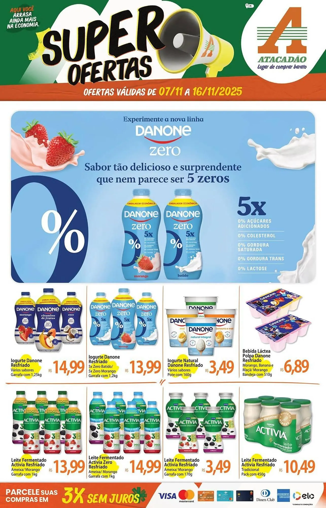Encarte de Folheto Atacadão 7 de novembro até 16 de novembro 2025 - Pagina 1