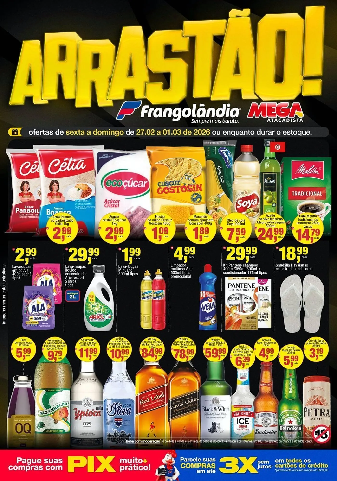 Encarte de Encarte Frangolândia 27 de fevereiro até 1 de março 2026 - Pagina 1