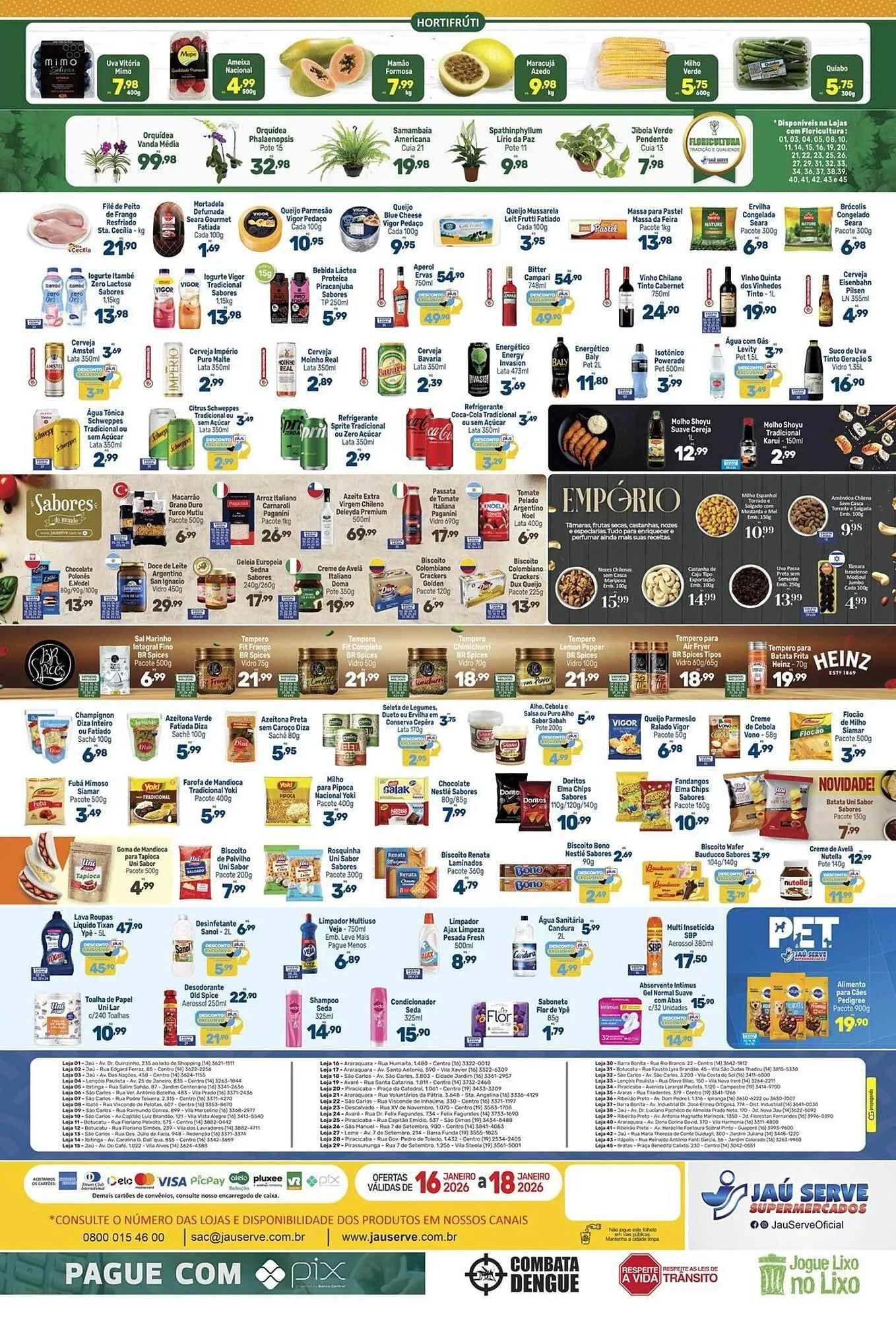 Encarte de Catálogo Supermercados Jau Serve 16 de janeiro até 18 de janeiro 2026 - Pagina 2