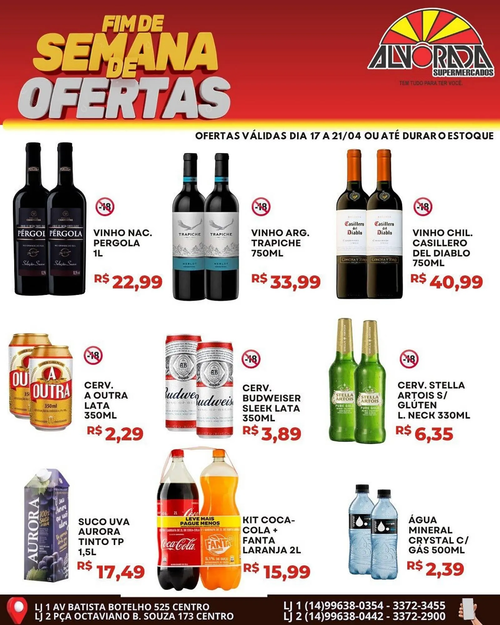 Encarte de Catálogo Alvorada Supermercados 17 de abril até 19 de abril 2026 - Pagina 2