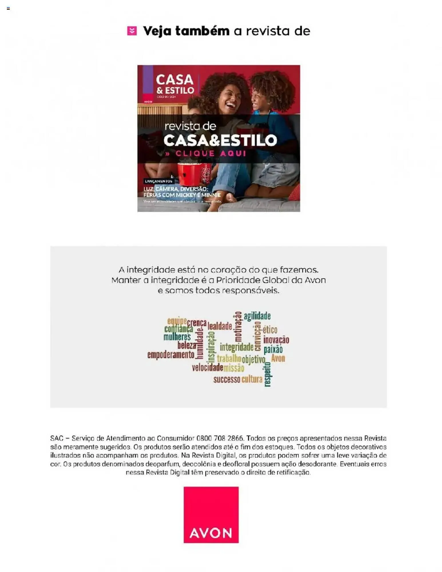 Encarte de Catálogo Avon 3 de junho até 2 de julho 2025 - Pagina 161
