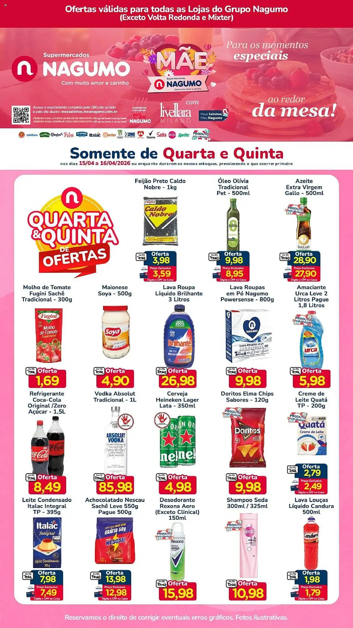 Encarte de Folheto Nagumo 15 de abril até 16 de abril 2026 - Pagina 1