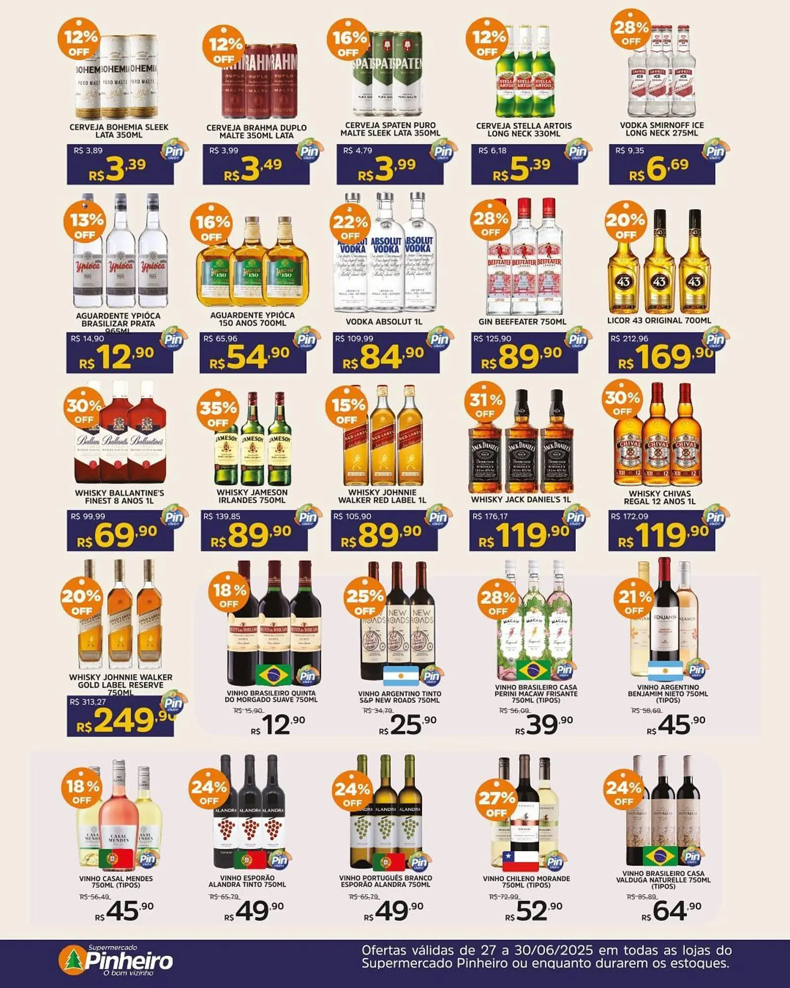 Encarte de Catálogo Pinheiro Supermercado 27 de junho até 30 de junho 2025 - Pagina 3