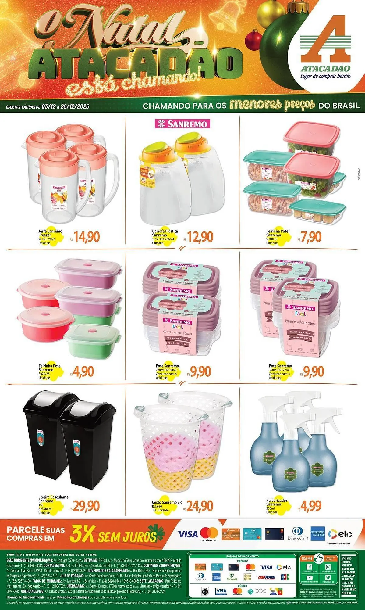 Encarte de Folheto Atacadão 3 de dezembro até 28 de dezembro 2025 - Pagina 1