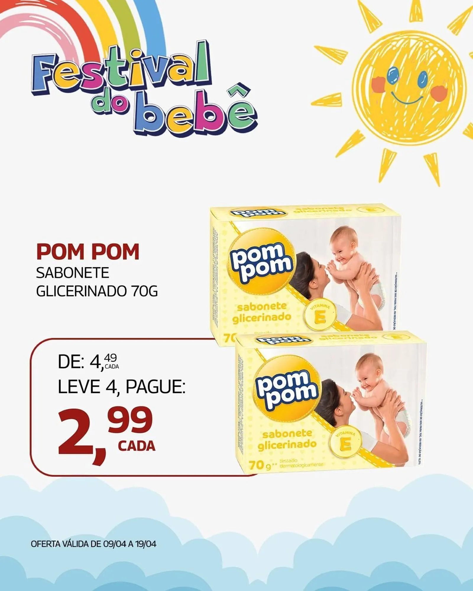 Encarte de Folheto Lojas Rede 9 de abril até 19 de abril 2026 - Pagina 1