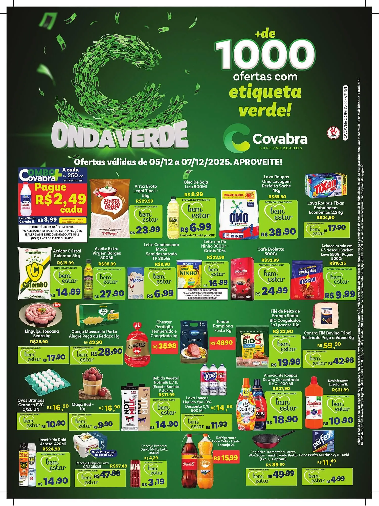 Encarte de Catálogo Covabra Supermercados 5 de dezembro até 7 de dezembro 2025 - Pagina 1