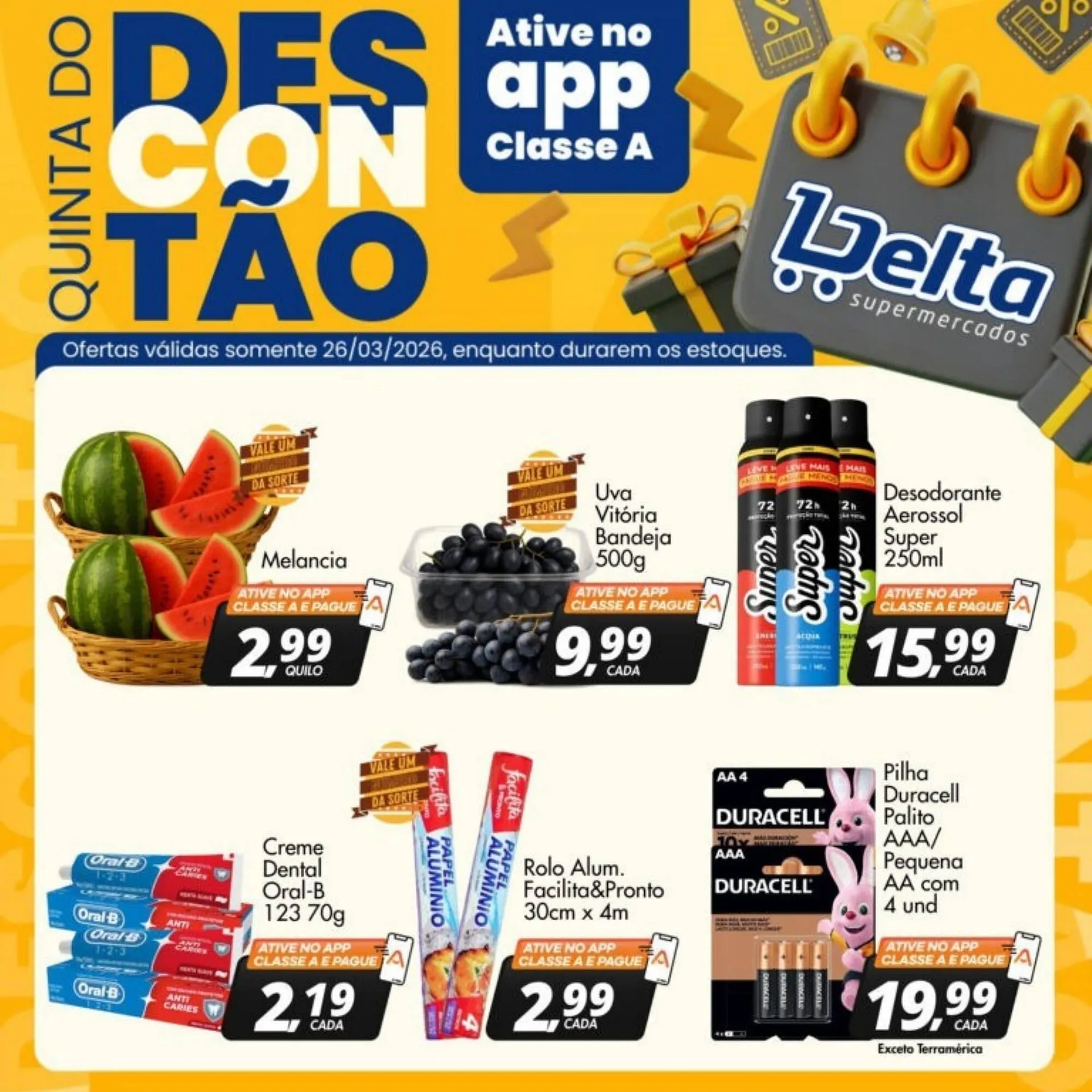 Encarte de Catálogo Delta Supermercados 26 de março até 26 de março 2026 - Pagina 1