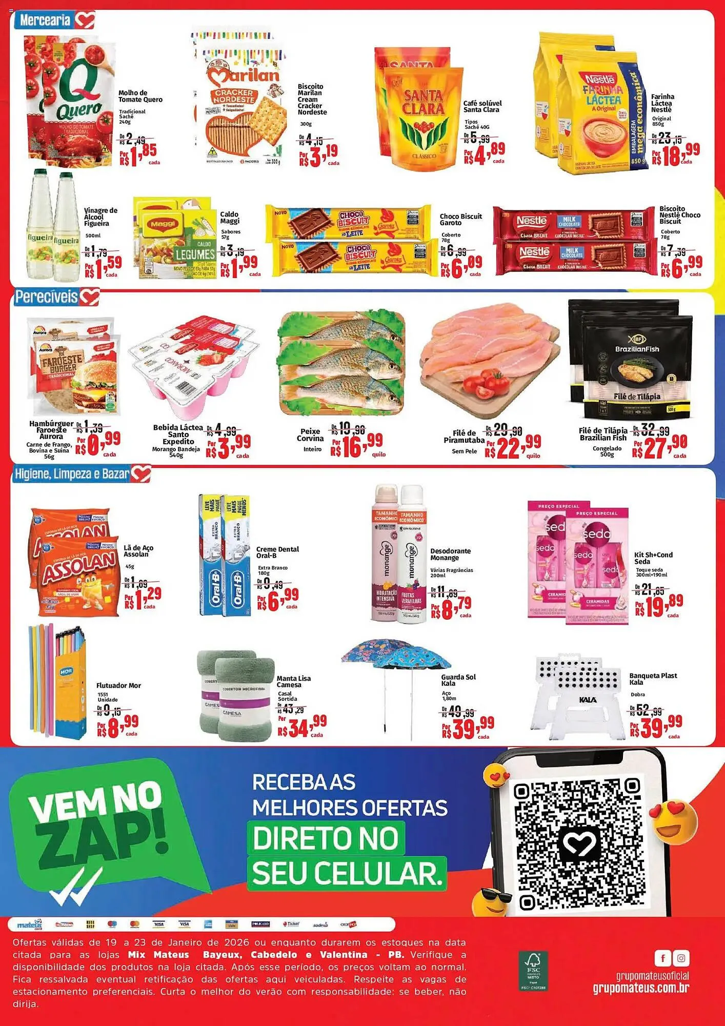 Encarte de Catálogo Supermercados Mateus 19 de janeiro até 23 de janeiro 2026 - Pagina 2