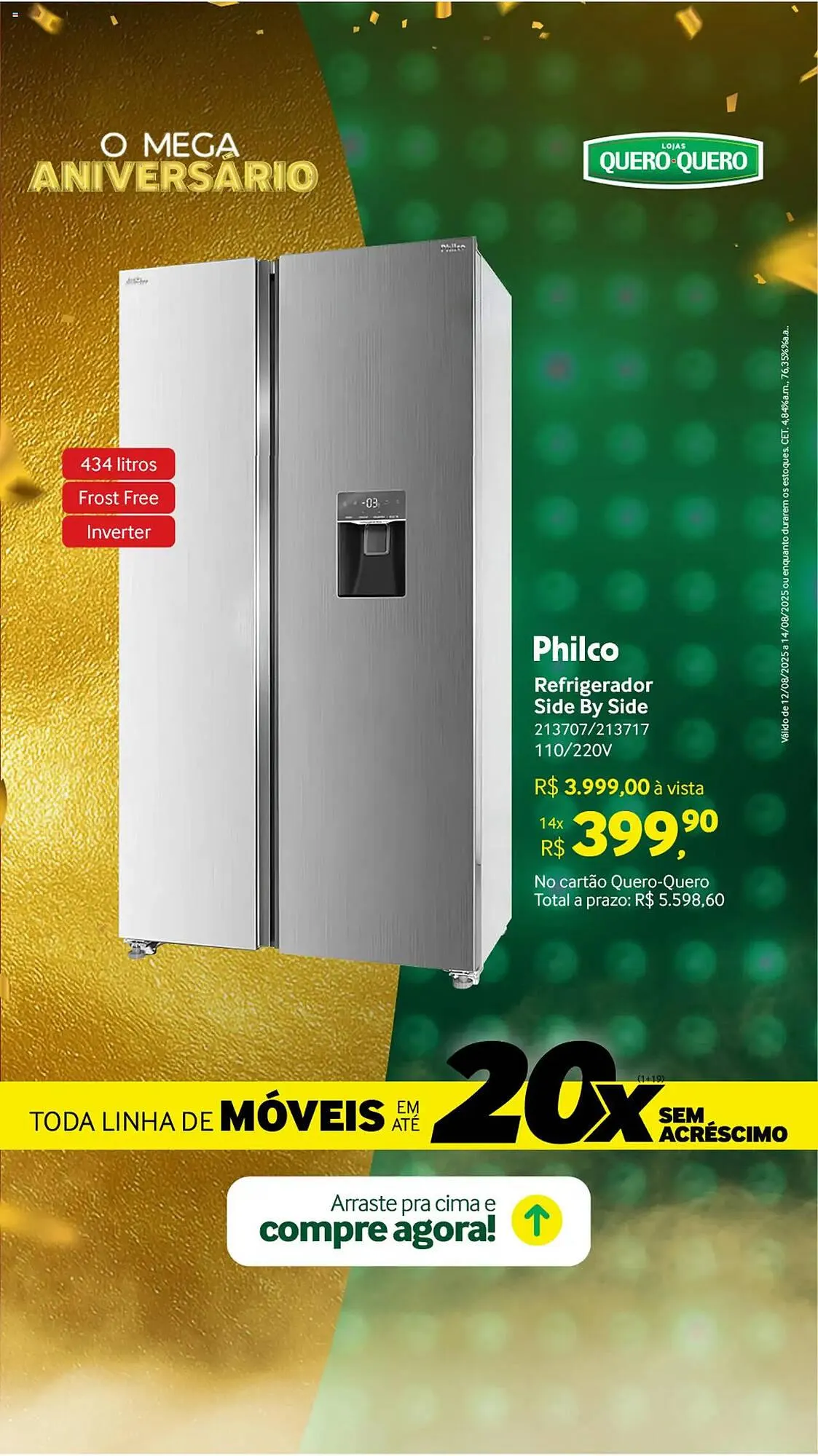 Encarte de Catálogo Quero Quero 12 de agosto até 15 de agosto 2025 - Pagina 3