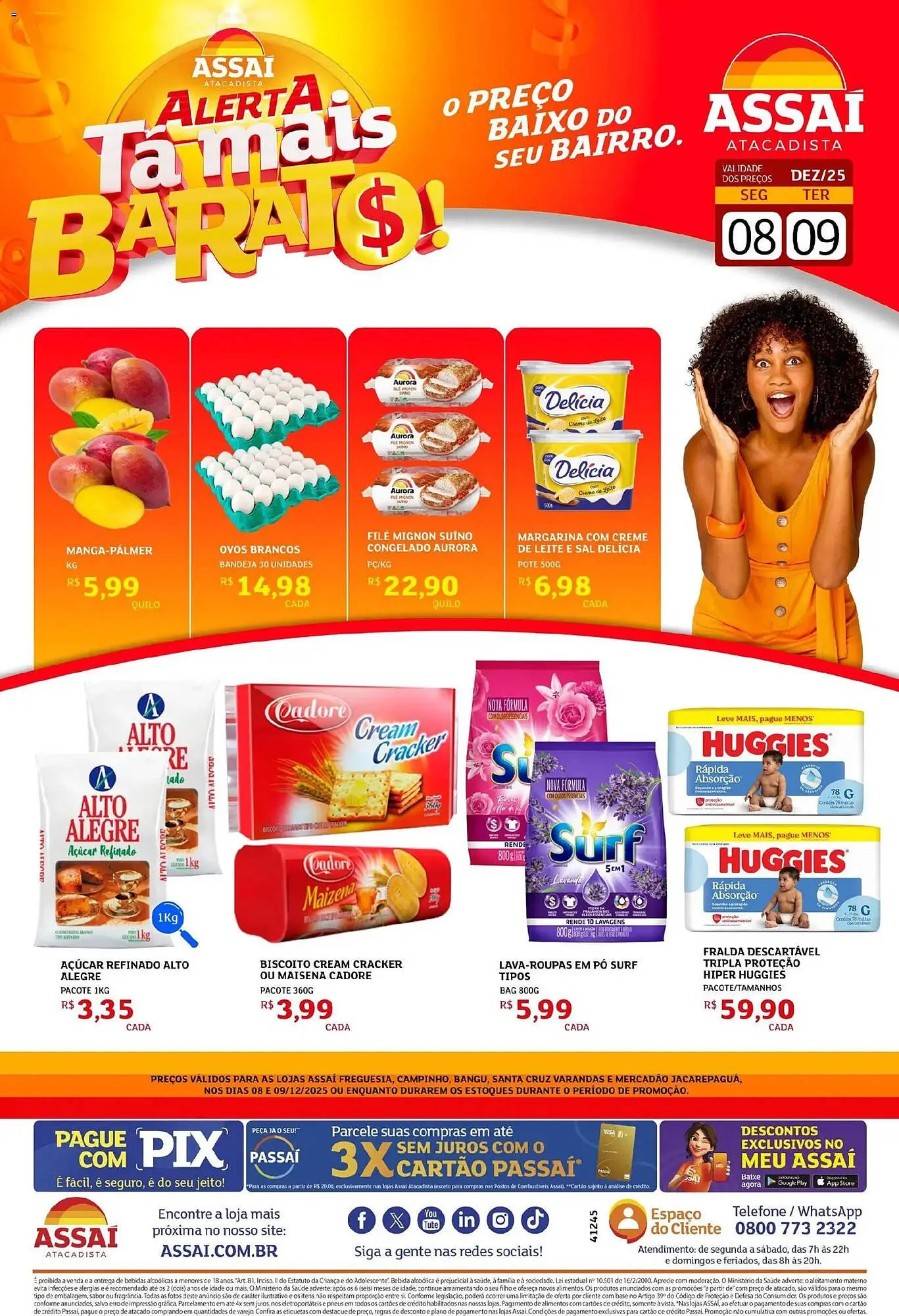 Encarte de Encarte Assaí Atacadista 8 de dezembro até 9 de dezembro 2025 - Pagina 1