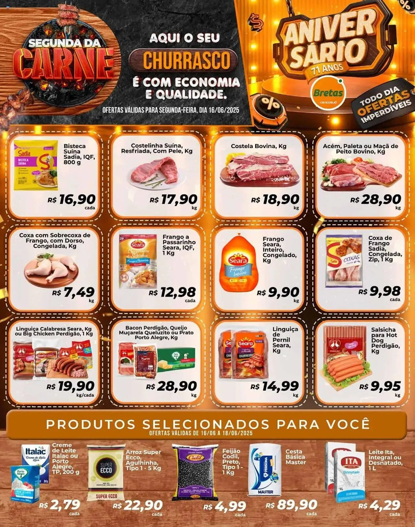 Encarte de Catálogo Supermercados Bretas 16 de junho até 19 de junho 2025 - Pagina 2