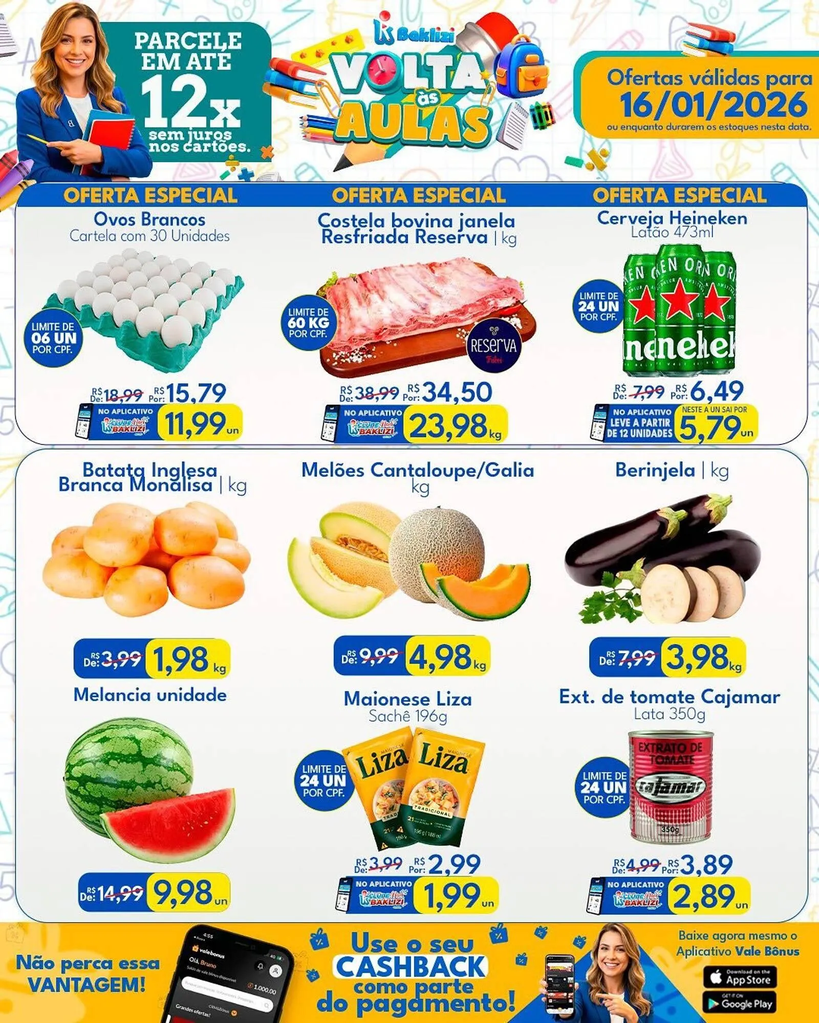 Encarte de Catálogo Supermercados Baklizi 16 de janeiro até 16 de janeiro 2026 - Pagina 1