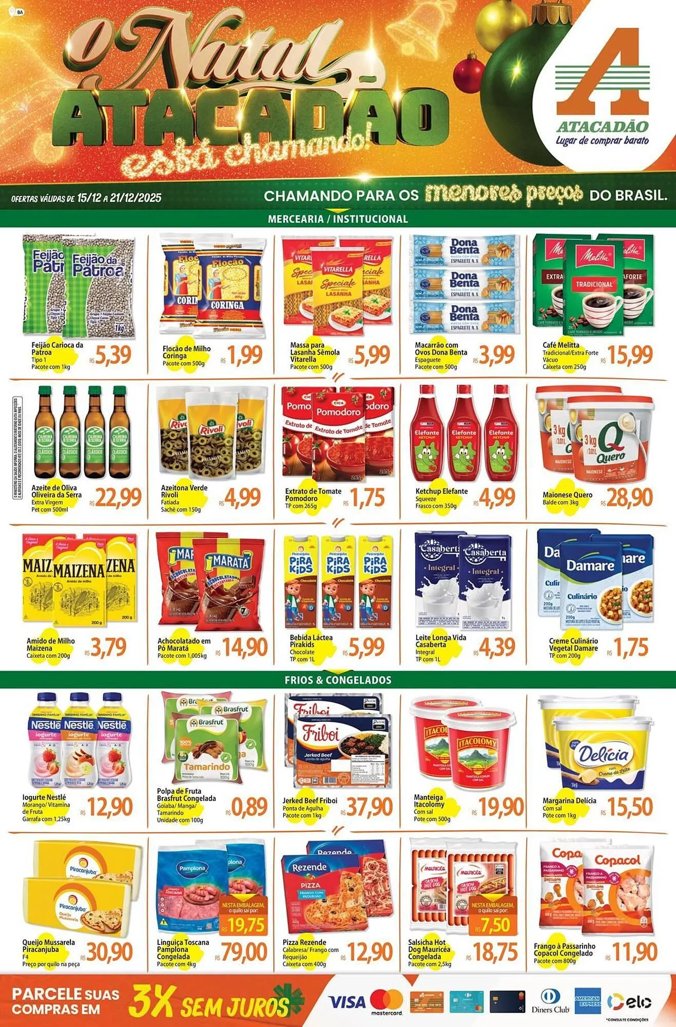 Encarte de Folheto Atacadão 16 de dezembro até 21 de dezembro 2025 - Pagina 1