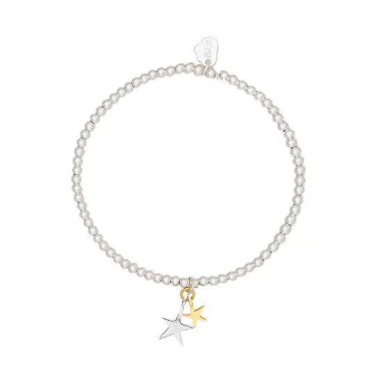 Sienna Double Star Silver Bracelet