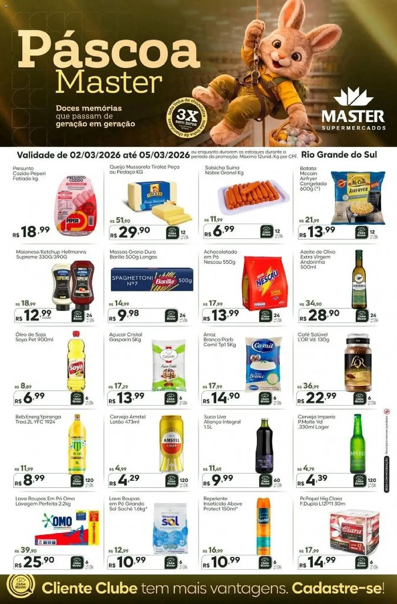 Encarte de Folheto Master Supermercados 2 de março até 5 de março 2026 - Pagina 1