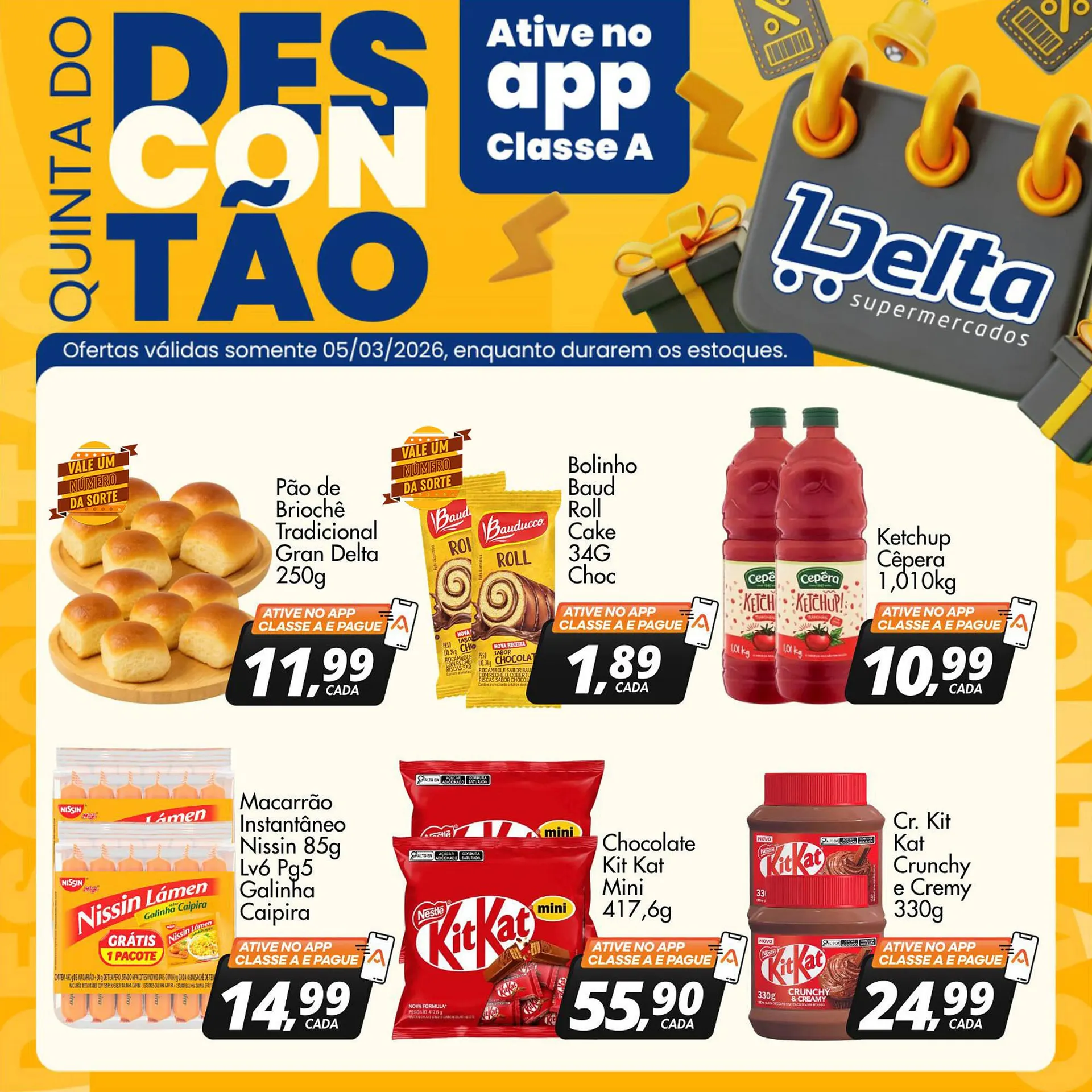 Encarte de Catálogo Delta Supermercados 5 de março até 5 de março 2026 - Pagina 1