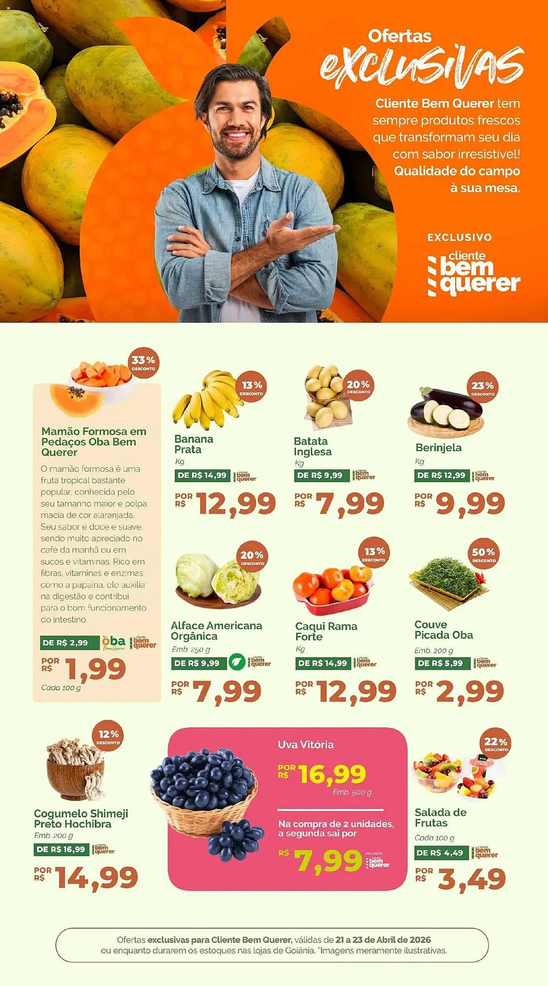 Encarte de Folheto Oba Hortifruti 21 de abril até 23 de abril 2026 - Pagina 3