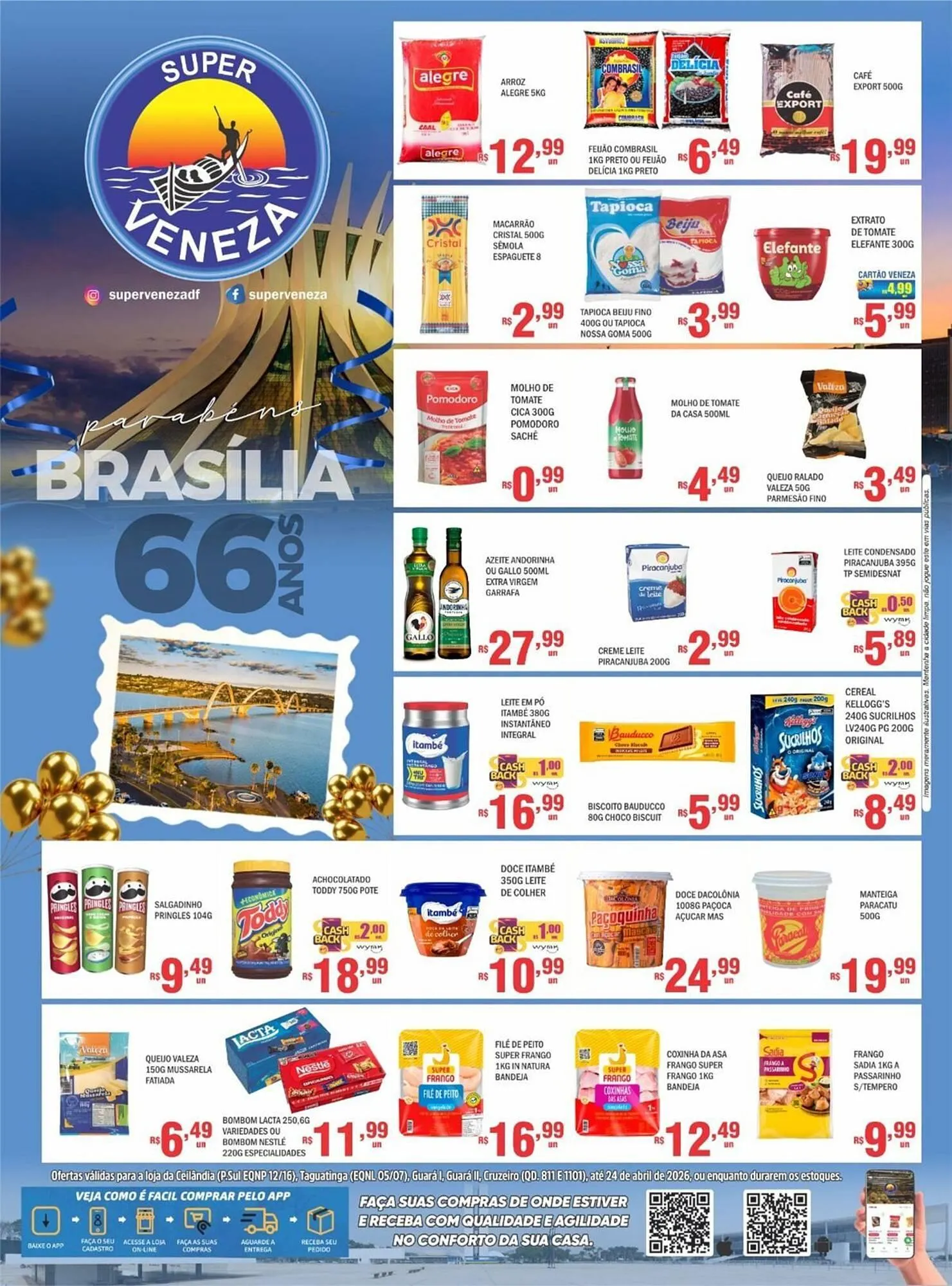 Encarte de Catálogo Super Veneza 17 de abril até 24 de abril 2026 - Pagina 1