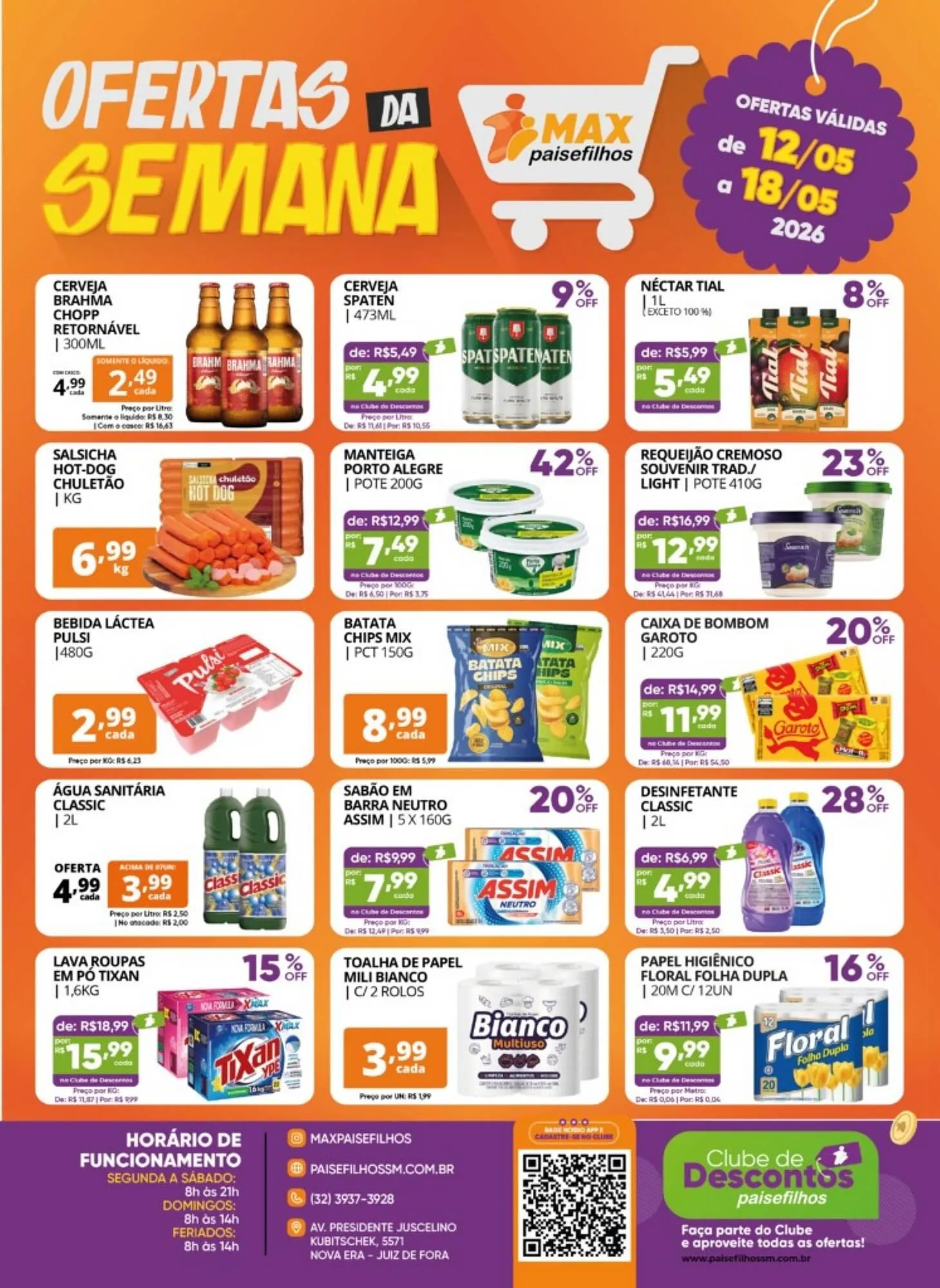 Encarte de Catálogo Pais e Filhos Supermercados 12 de maio até 18 de maio 2026 - Pagina 2