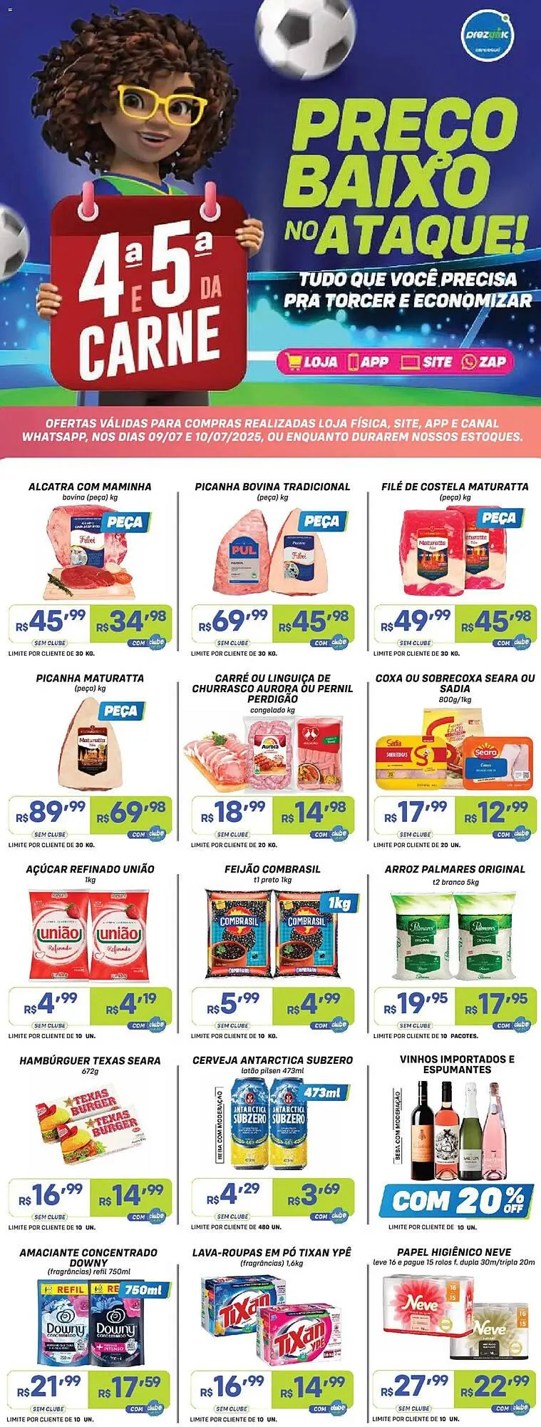 Encarte de Catálogo Prezunic 9 de julho até 11 de julho 2025 - Pagina 1