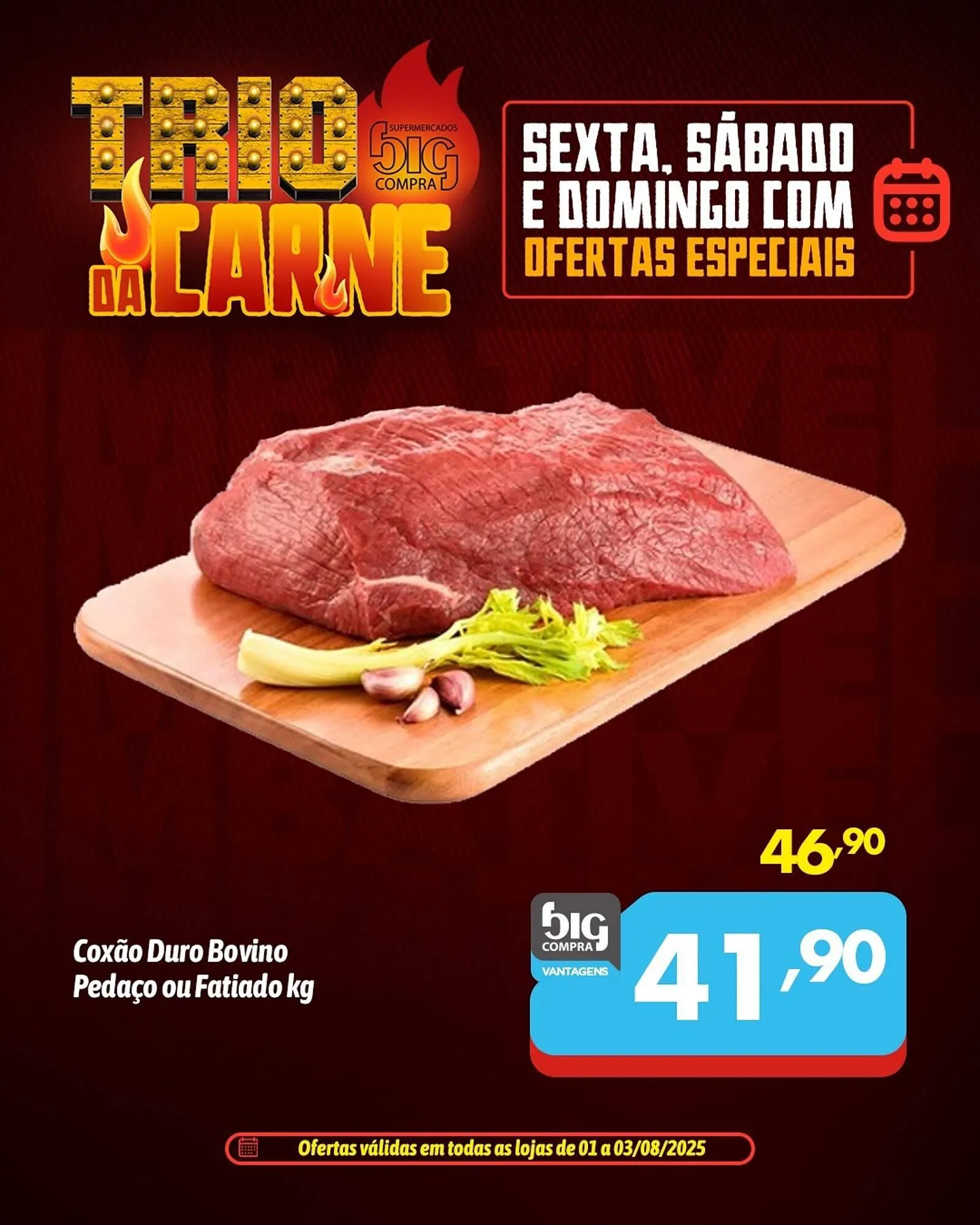 Encarte de Catálogo Supermercados Big Compra 1 de agosto até 2 de agosto 2025 - Pagina 1