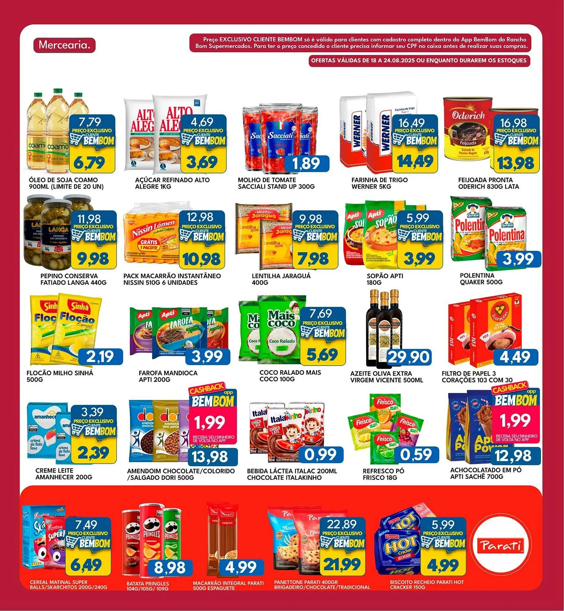 Encarte de Catálogo Rancho Bom Supermercados 18 de agosto até 24 de agosto 2025 - Pagina 2