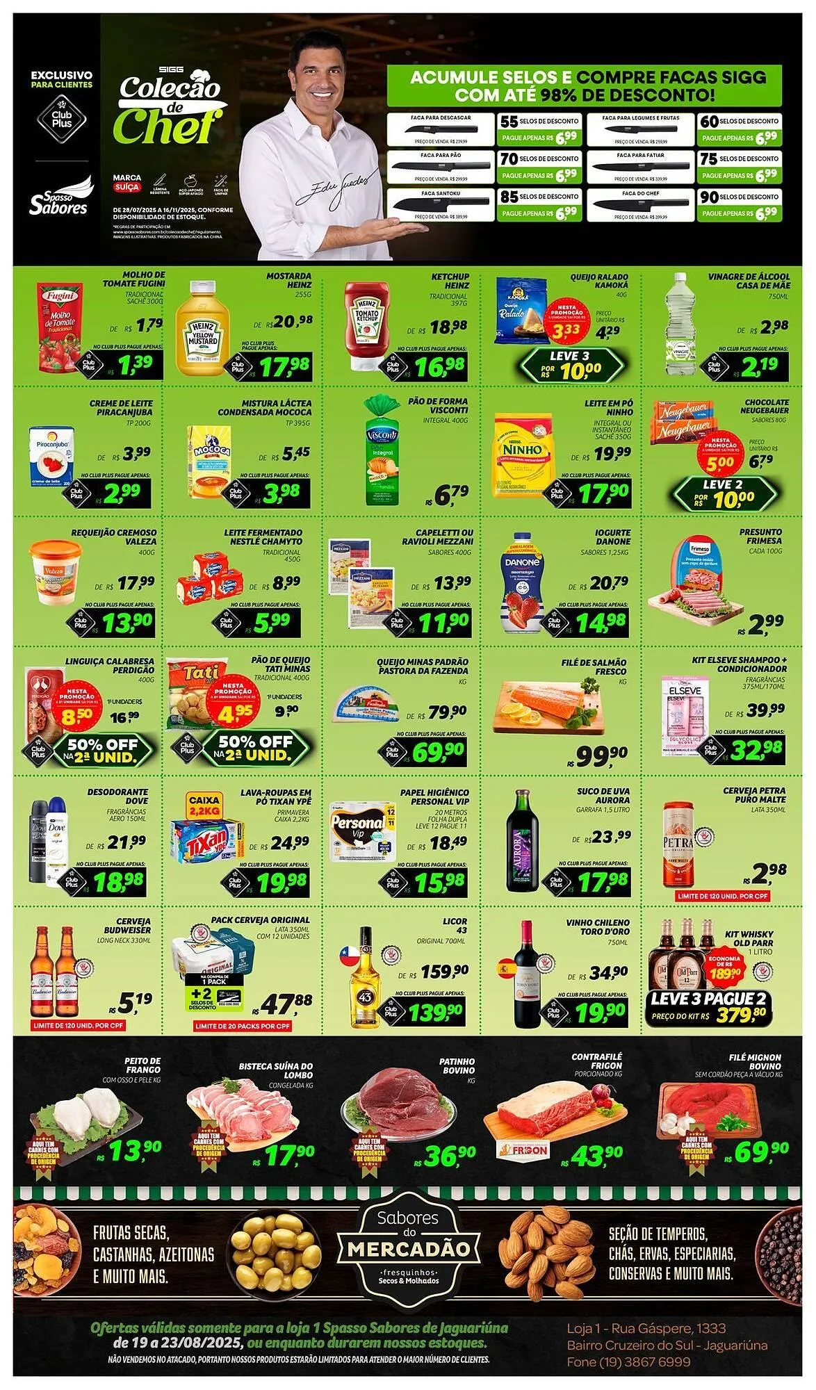 Encarte de Catálogo Spasso Sabores 19 de agosto até 23 de agosto 2025 - Pagina 1