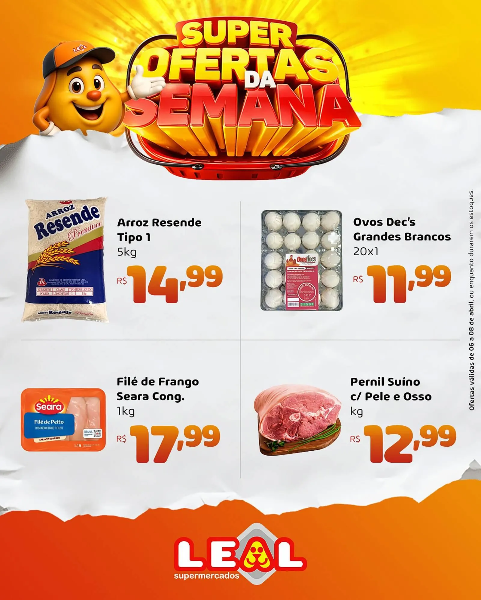 Encarte de Folheto Supermercado leal 7 de abril até 8 de abril 2026 - Pagina 1