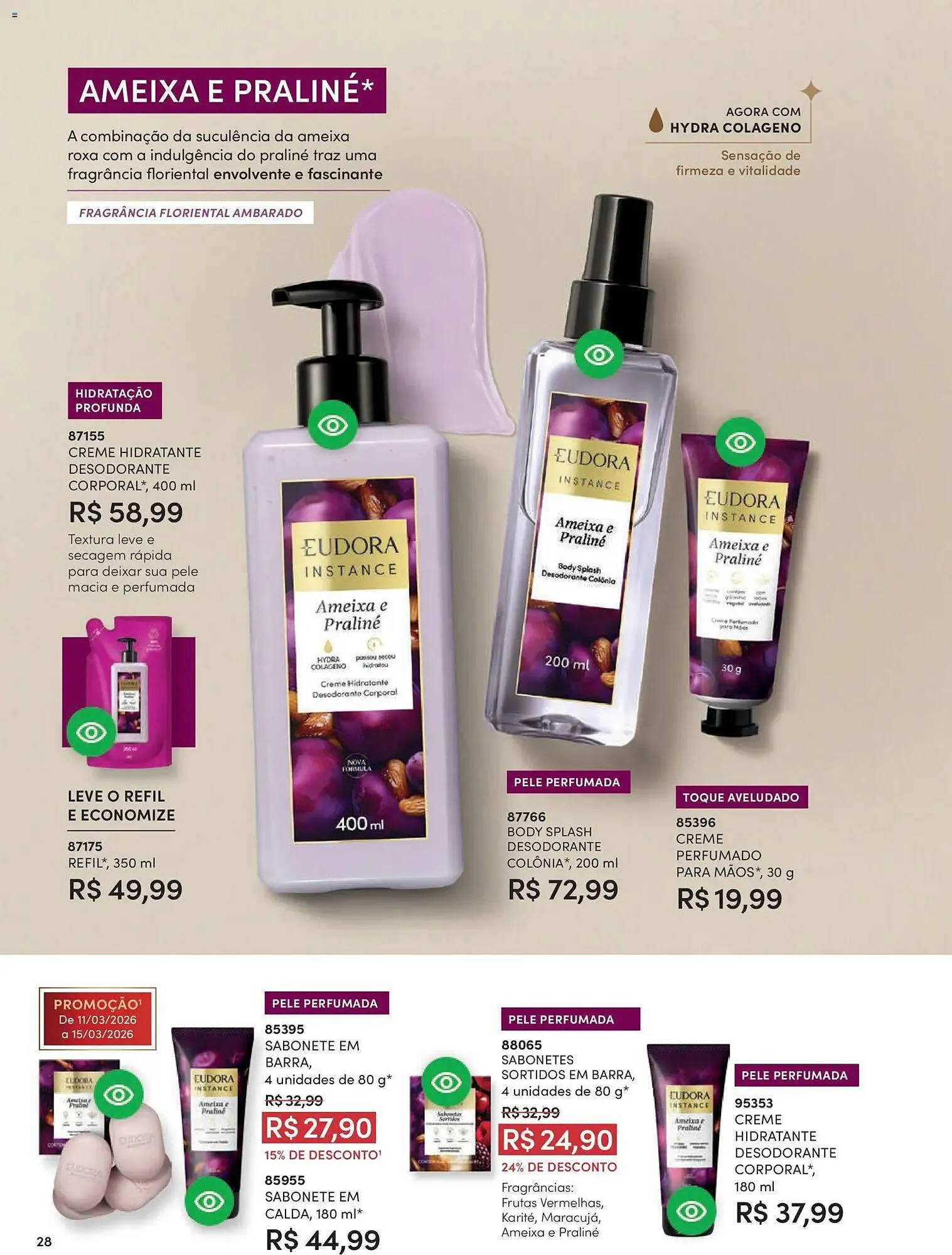 Encarte de Catálogo Eudora 11 de março até 10 de abril 2026 - Pagina 36
