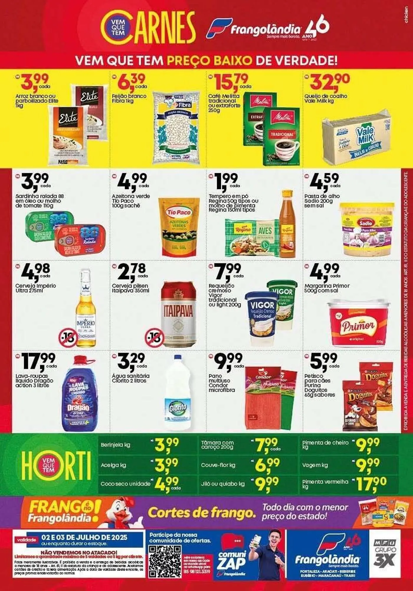 Encarte de Ofertas Frangolândia 1 de julho até 3 de julho 2025 - Pagina 2