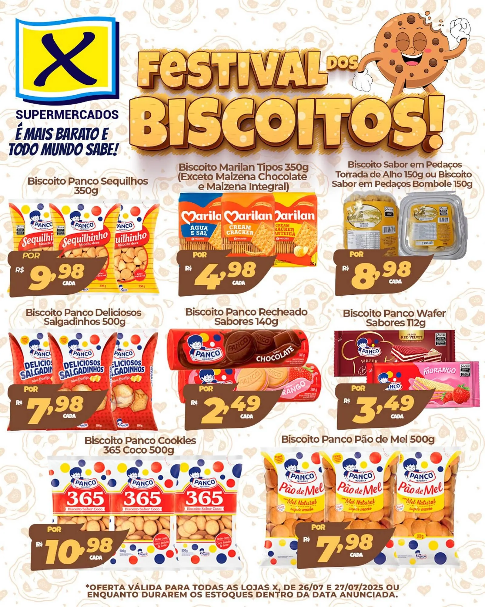 Encarte de Catálogo X Supermercados 26 de julho até 27 de julho 2025 - Pagina 1