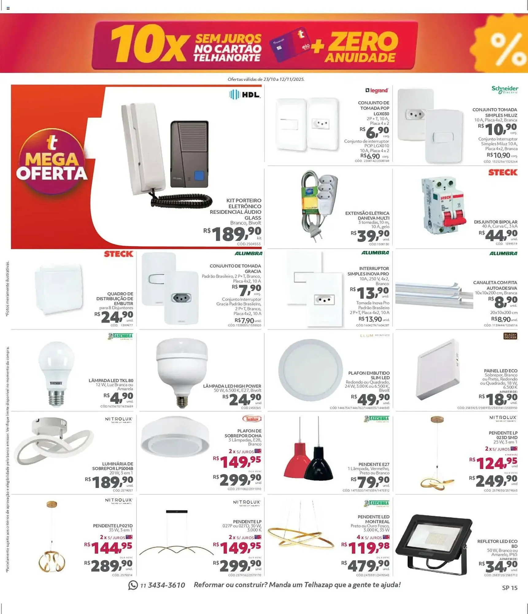 Encarte de Catálogo Telhanorte 23 de outubro até 12 de novembro 2025 - Pagina 15