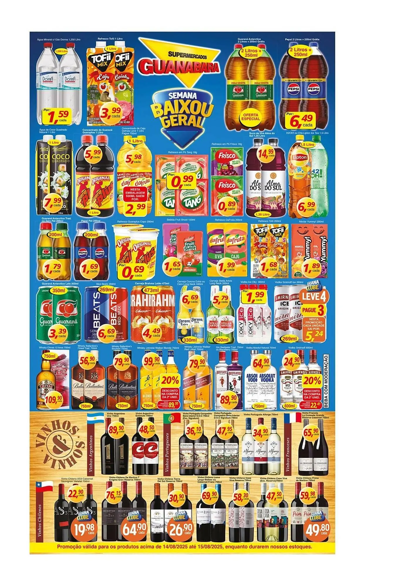 Encarte de Catálogo Supermercados Guanabara 14 de agosto até 15 de agosto 2025 - Pagina 4