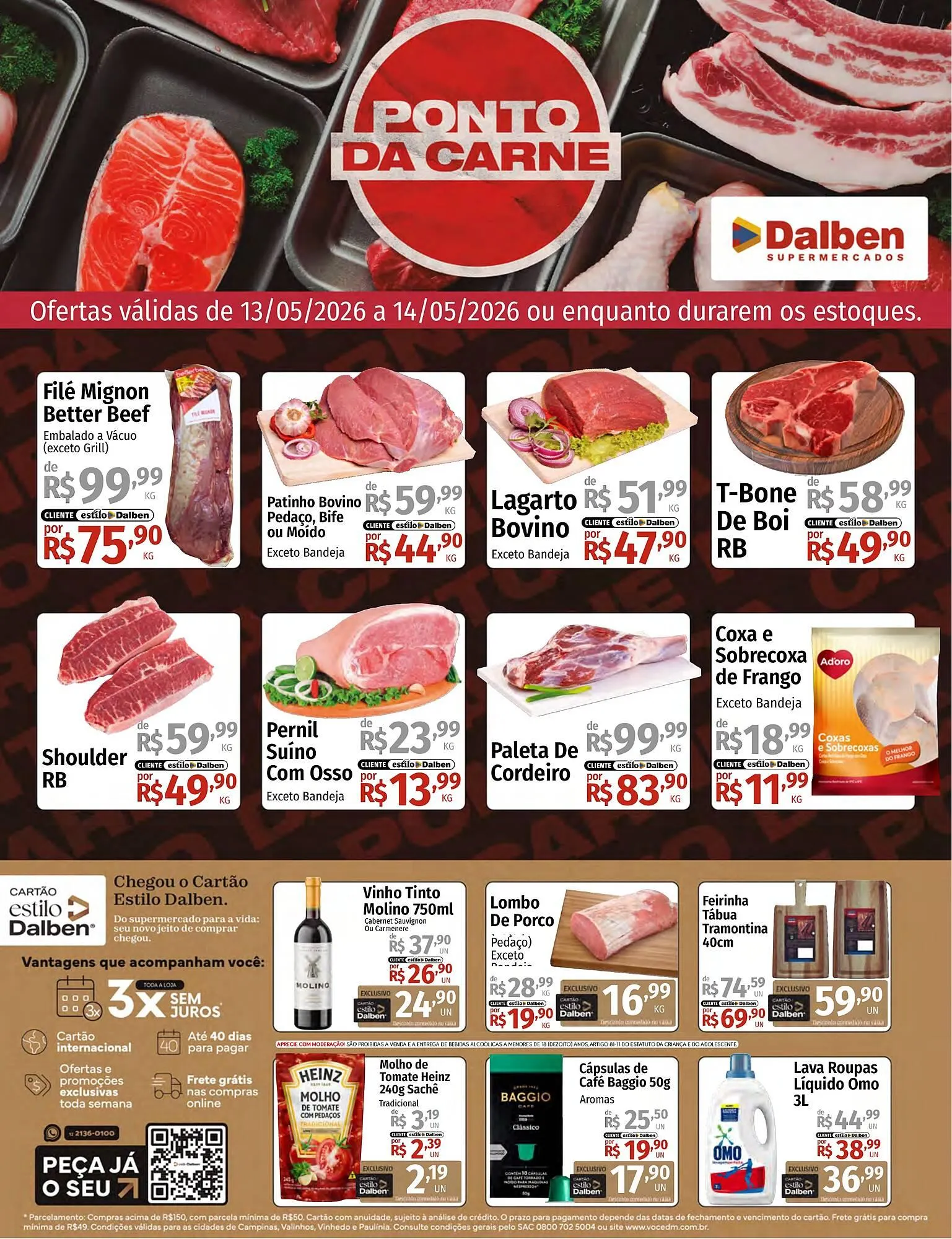 Encarte de Catálogo Supermercado Dalben 13 de maio até 14 de maio 2026 - Pagina 1