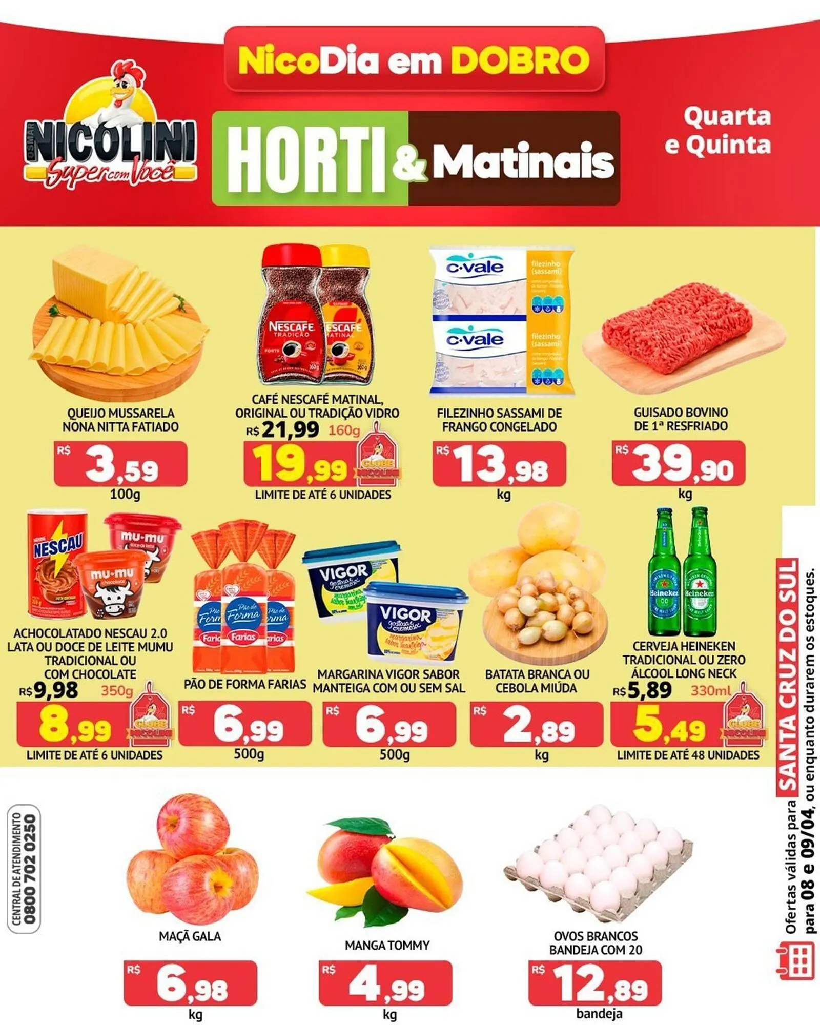 Encarte de Catálogo Super Nicolini 8 de abril até 9 de abril 2026 - Pagina 1