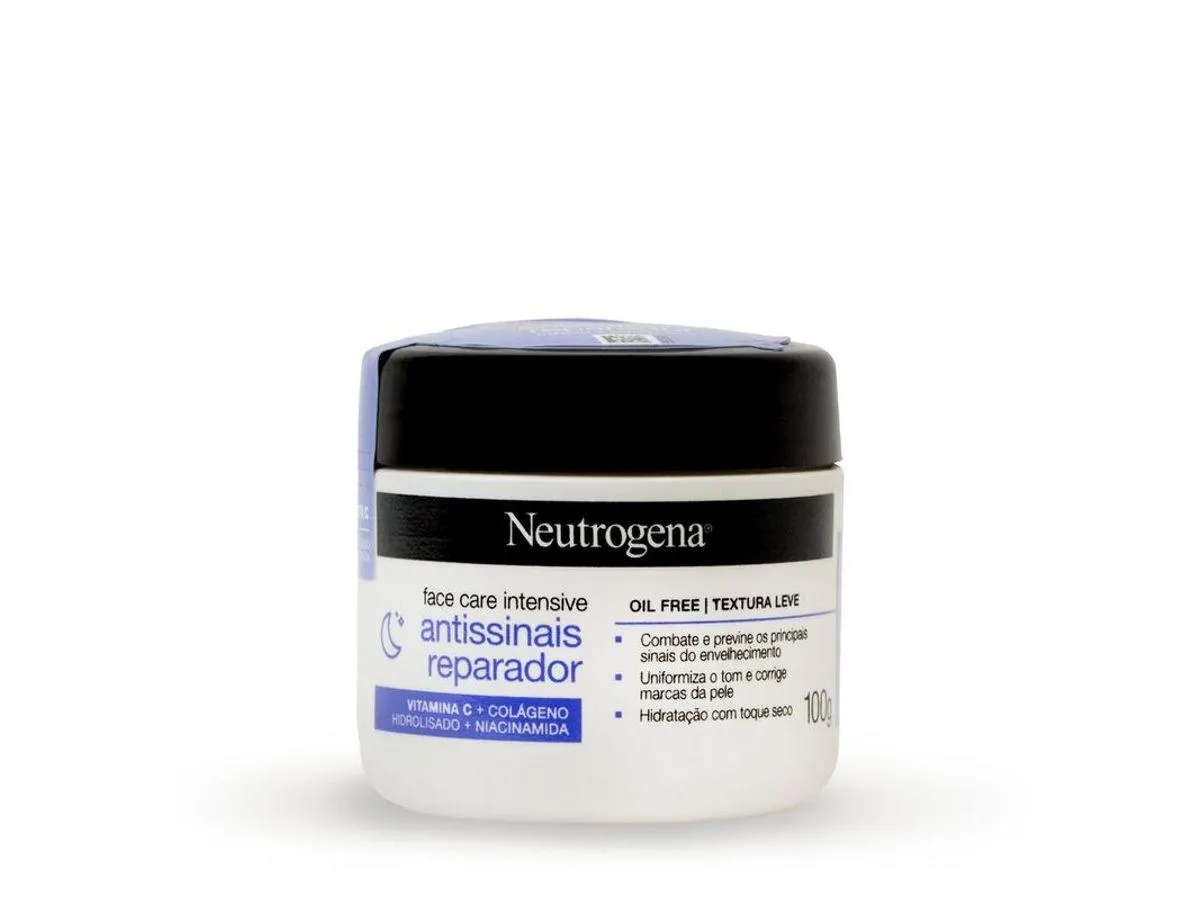 Creme Antissinais Reparador Neutrogena Face Care Intensive Noite 100g