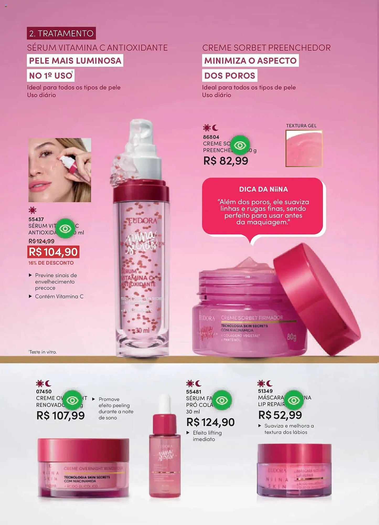 Encarte de Catálogo Eudora 8 de janeiro até 31 de janeiro 2026 - Pagina 77